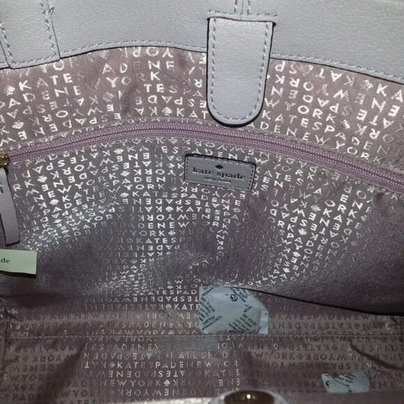 KATE SPADE-Roselyn-Hunts Place-Moussfrost-Suede/Leather Large Tote-NWT - Picture 9 of 9